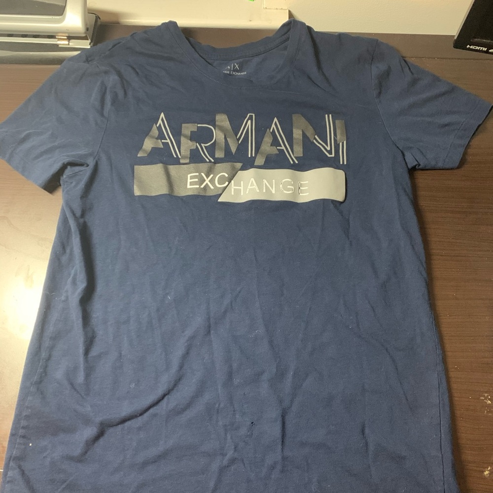 Armani Exchange Navy T-Shirt Medium (runs small)